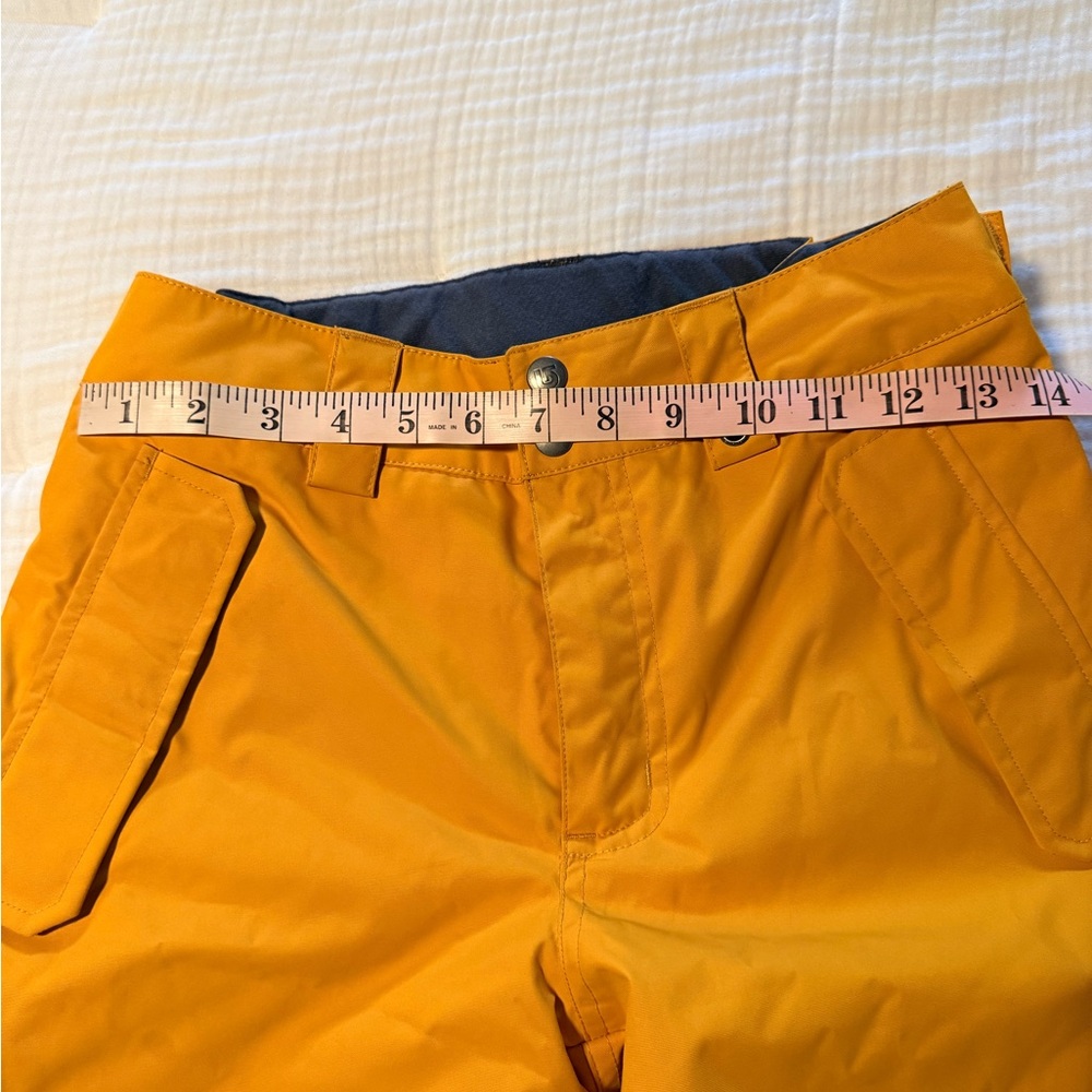Burton Snowpants with Orange Logo Patch and Dark Navy Lining